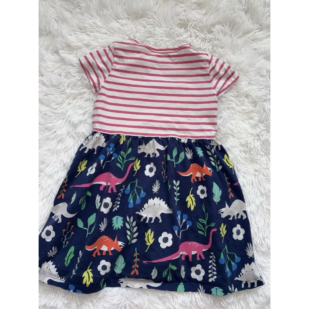 Mini Boden 4/5 Classic Dinosaur Design Dress. Cute **NT DESC**